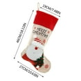thumbnail image 2 of Calcetines navideños Regalo Bolsas de lino Adornos navideños Adornos Navidad Papá Noel Muñeco de nieve Calcetines Bolsa de dulces Wmkox8yii  fhajkh2849, 2 of 2