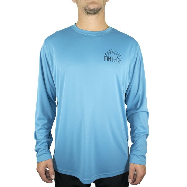 Fintech Fishing Shirt Mens Size XL Long Sleeve UV Sun Defender