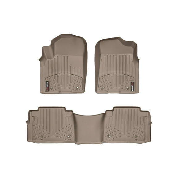 WeatherTech Custom Fit FloorLiners compatible with QX80, Armada, QX - 1st & 2nd Row, Tan