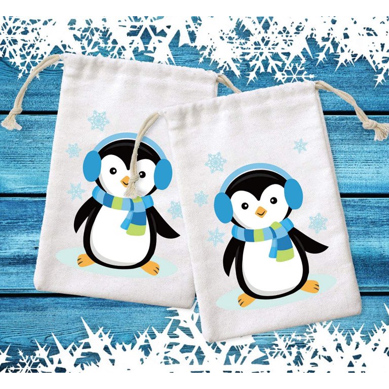 Yeaqee 80 Pcs Christmas Gift Bags 1 Count (Pack of 80), Penguin