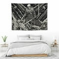 thumbnail image 3 of ONETECH  Skull Tapestry Black and White Tapestry Branches Tapestry Skeleton Crow Raven Tapestry Hippie Eyes Tapestry Wall Hanging for Room, 3 of 7