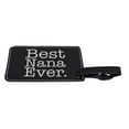thumbnail image 3 of ThisWear sentimental Luggage Tags for Women Best Nana 2-pack Laser Engraved Leatherette Luggage Tags Black, 3 of 4