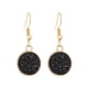 thumbnail image 4 of Sonducket 1 par de pendientes colgantes chapados en Drusy, accesorios de joyería colgantes redondos, suministro a juego de ropa, regalos Type2 NO2, 4 of 6