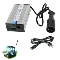 ALL-CARB 48V 6A Battery Charger with 3Pin Plug Replacement for Club Car Ezgo Scooters