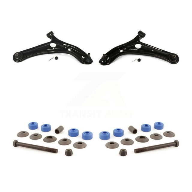 TOR Front Suspension Control Arm and Ball Joint Assembly Stabilizer Bar Link Kit for Car Toyota Echo - Left Right Side (Driver Passenger) KTR-100199