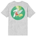 thumbnail image 2 of 7UP Logo Circle Art Crew Neck Short Sleeve Gray Heather Women's T-shirt
-Large, 2 of 4