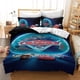 thumbnail image 1 of Juego de ropa de cama de dibujos animados para niños, figuras de Anime Mcqueen de Disney, funda nórdica doble, juegos de edredón, Sábana, colchas para bebés y niñas, 1 of 4