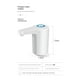 thumbnail image 5 of Bomba universal para botellas de agua de un galón, dispensador portátil para acampar en casa (blanco-), 5 of 5