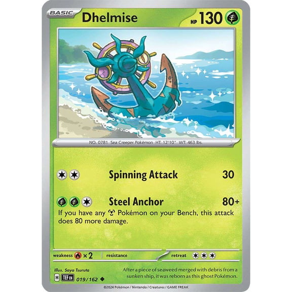 Pokemon Scarlet & Violet Temporal Forces Uncommon Dhelmise #19