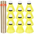 thumbnail image 1 of Tubo de plástico amarillo Hysagtek para bádminton Shuttlecocks, 12 unidades, 1 of 7