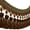 coffee, variant on 3yards Pom Pom Curtain Fringe Trim Beads Ball Tassel Trimming Sewing Ribbon Upholstery Fabric 3 yards