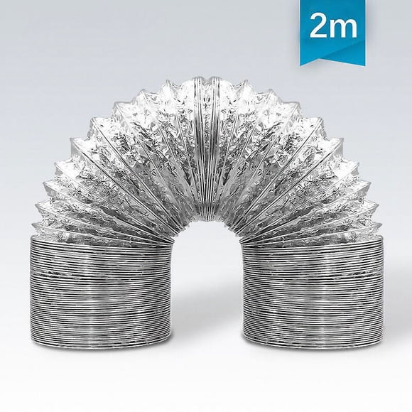 100mm,2m aluminum flexible exhaust pipe, fan fitting, exhaust duct