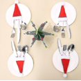 thumbnail image 4 of Juego de cubiertos Decoración navideña Sombrero navideño Adorno de botella de vino (rojo) (10 piezas), 4 of 5