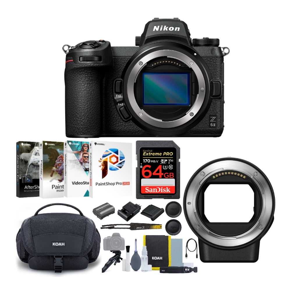 Nikon Z6II Mirrorless Camera Body with FTZ II Mount Adapter and