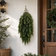 thumbnail image 4 of Christmas Teardrop Swag, Artificial Pine Door Decor, Full Pine Needle Shape Arranged in a Tapered Cascade for Home Displays, Synthetic Evergreen Branches for Seasonal Home Use, 4 of 6
