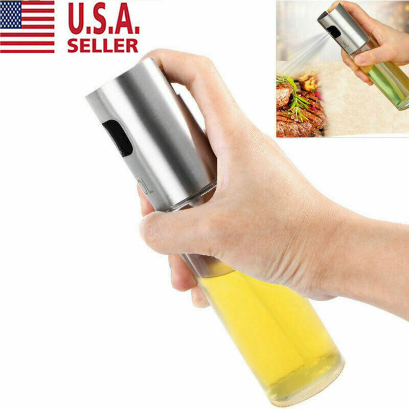 Stainless Olive Oil Sprayer Cooking Mister Spray Pump Fine Bottle