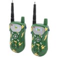 thumbnail image 2 of Walkie Talkies de 2 piezas Calidad de sonido súper clara y duradera que sostiene un intercomunicador inalámbrico cómodo para la comunicación entre padres e hijos (verde) YUNYI BRAND Deportes, 2 of 8