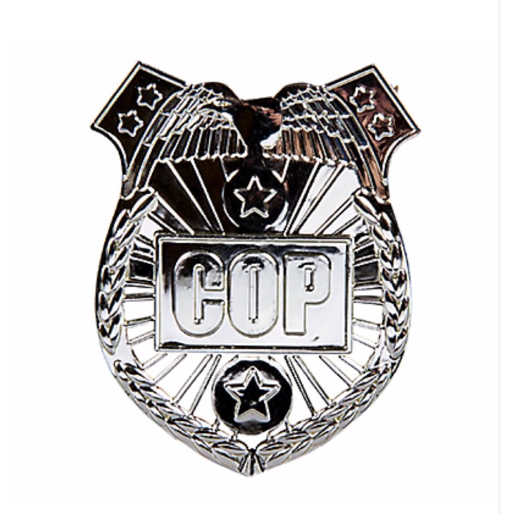 Plastic Police Badge Halloween Costume Accessory