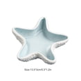 thumbnail image 2 of Ceramic Starfish Tray, Blue Creative Storage Bowl Trinket Holder Rings Jewelry Organizer Dish Bracelet Earrings Necklace Storage Plate, 2 of 8