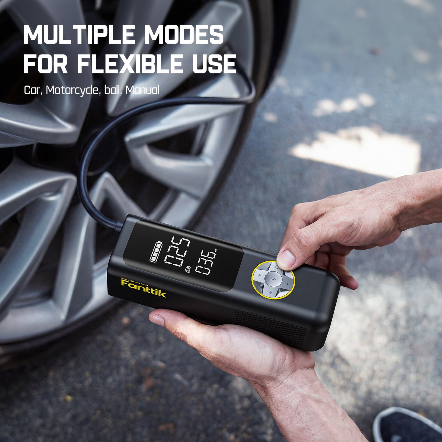 Fanttik X8 APEX Powerful Portable Air Pump & Tire Inflator with Power Bank