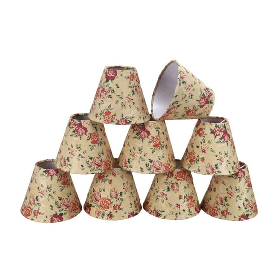 Aspen Creative Corporation 6'' Fabric Empire Candelabra Shade (Set of 9)