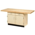 thumbnail image 2 of 2-Station Workbench w Locking Drawers (w 1 Vises), 2 of 2