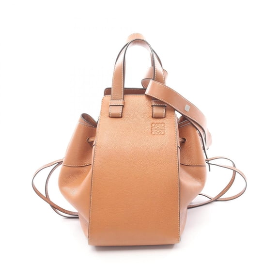 Pre-Owned Loewe Hammock Medium 2-Way Handbag, Leather, Women's, Brown