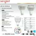 thumbnail image 2 of Sengled LED HO PAR30LN Longneck Light Bulb, High Output, 120/277V, 33W, 3,000-Lumen, 4k, 40° Flood, 2 of 4