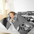 thumbnail image 5 of Feelyou Gaming Gamer Kids Bedding Comforter Set, Game Gamepad Controller Twin Comforter Sets, Grey Cartoon Style Reversible Bedding Set, Microfiber Bedroom Decor, 2pcs, 5 of 9