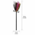 thumbnail image 3 of Halloween Witch Broomstick Prop, Decorative Broom With Gold Buckle Accent For Costume Party Photo Prop Porch Door Wall Shelf And Halloween Display, 3 of 4