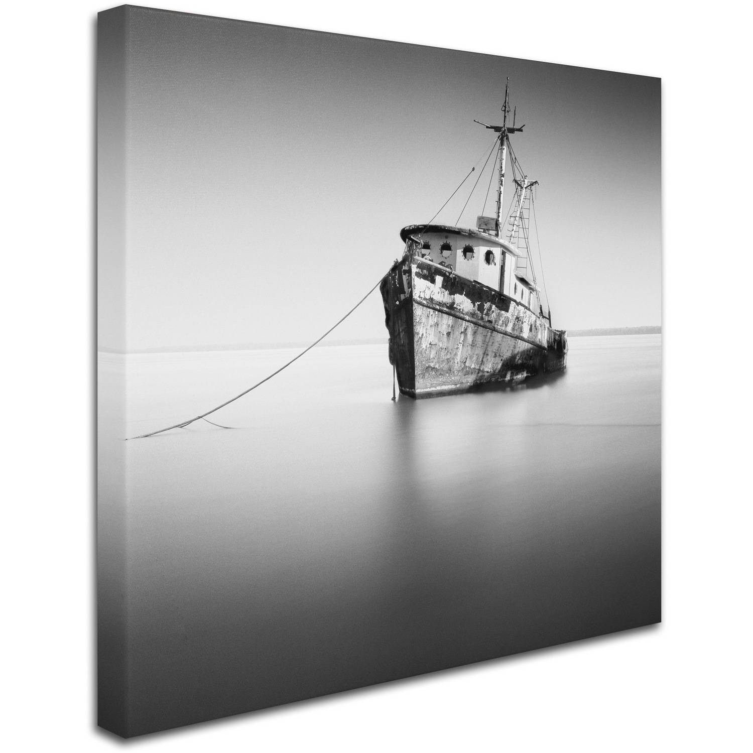 Trademark Fine Art "Barco Hundido" Canvas Art by Moises Levy