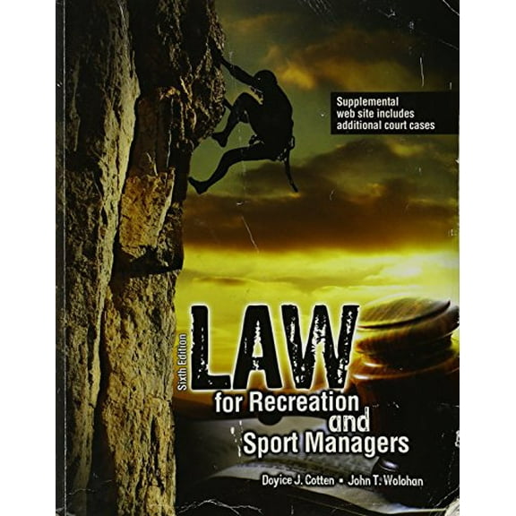Pre-Owned LAW for Recreation and Sport Managers Paperback