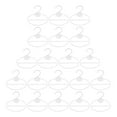 thumbnail image 3 of 20 X Scarf Shawl Tie Holder Accs Portable Rack Reusable Space Saving Organizer Clear 17cm, 3 of 8