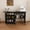 45.67''+Black, variant on Sewing Table with Locking Casters, 57.5 Inch Foldable Sewing Machine Table with Cabinet & Hidden Storage Bins, Multi-Functional Craft Station Desk, Black