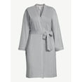 thumbnail image 2 of Joyspun Women's Cotton-Blend Wrap Robe with Long Sleeves, Sizes S-3X, 2 of 5