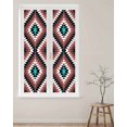 thumbnail image 2 of Window Privacy Film,Red Brown Black Aztec Southwest UV Sun Blocking Window Tint Film Heat Control One Way Blackout Window Film,Boho Modern Abstract Art Non Adhesive Static Cling Sticker 17.7x78.7 In, 2 of 7