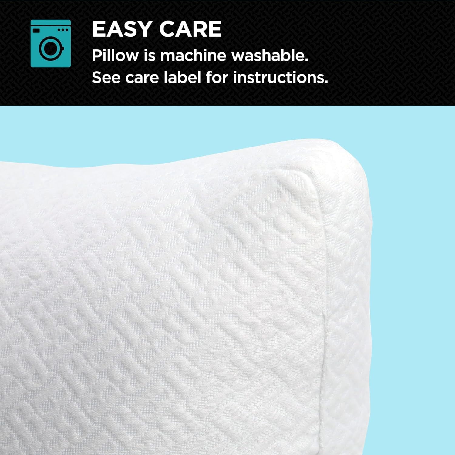 Brookstone TempSense Down Alternative Pillow Set - Bed Pillows for Adults, Comfortable and Supportive Bedroom Pillows for Bed, Ideal for All Sleep Positions - 2 Pack, S/Q-White