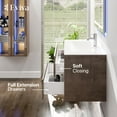 thumbnail image 5 of Eviva Luna 32" Grey Oak Wallmount Bathroom Vanity with Integrated Porcelain Sink, 5 of 5