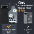 thumbnail image 2 of JETech Case for Google Pixel 8 Pro 6.7-Inch 2023, Non-Yellowing Shockproof Bumper Protective Phone Cover, Anti-Scratch Hard PC Back (Obsidian), 2 of 6