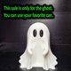 thumbnail image 4 of Portavasos Fantasma de Halloween, Decoración Espeluznante, Portavasos Fantasma para el Hogar y el Dormitorio, 15 cm., 4 of 5