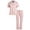 Pink Stripes, variant on Women's Pajamas - 2 Piece Super Soft Button Down Sleep Shirt and Wide Leg Pajama Pants (S-3X)