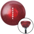 thumbnail image 1 of American Shifter  White 5432N1 Shift Pattern Red Retro Metal Flake Shift Knob with M16 x 1.5 Insert Brody, 1 of 1