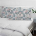 thumbnail image 4 of Blue Pink Botanical Pillow Covers 12"x20", Spring Floral Vintage Soft Brushed Microfiber Breathable Throw Pillow Covers, Decorative Pillowcase with Zipper for Couch Sofa Bedroom Living Room, 4 of 9