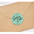 thumbnail image 3 of Darling Souvenir DIY 45 Pcs Mint Green Leaf Vines Save The Date Stickers Round Envelope Seal-1.6 Inches, 3 of 4
