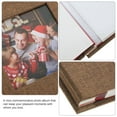 thumbnail image 4 of HINTRMENT Reusable Coffee Linen Photo Album with Self Adhesive Pages for Displaying Favorite Pictures, 4 of 5