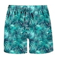 thumbnail image 3 of Awdenio Mens Shorts Swim Trunks Hawaiian Bathing Lining Suit Swimsuits Beach Shorts with Pockets, 3 of 4