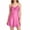 Pink, variant on Women's Sleepwear Zaewscy Lady's Sleeveless V-neck Dress For Home Wear Purple XS