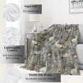 thumbnail image 2 of White Crane Blanket Cute Bird and Foliage Throw Blankets,Birthday Gifts for Kids Girls Boys,Lightweight Soft Fleece,Nature Wildlife Lovers,Sofa Couch Bed Room Elegant Decor 50x60in, 2 of 6