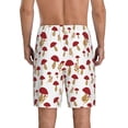 thumbnail image 2 of Yiaed Red Mushroom for Men's Soft Sleep Pajama Short Lounging Pajama Shorts-3X-Large, 2 of 8