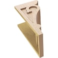 thumbnail image 6 of 10"W x 10"D x 20"H Wide Mayflower Rough Cedar Woodgrain TimberThane Corbel, Primed Tan, 6 of 6